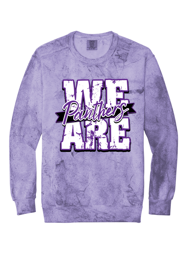 We Are Panthers- Comfort Color Tie-Dye Crewneck - 2