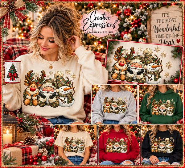 Christmas Camo Trio - 1