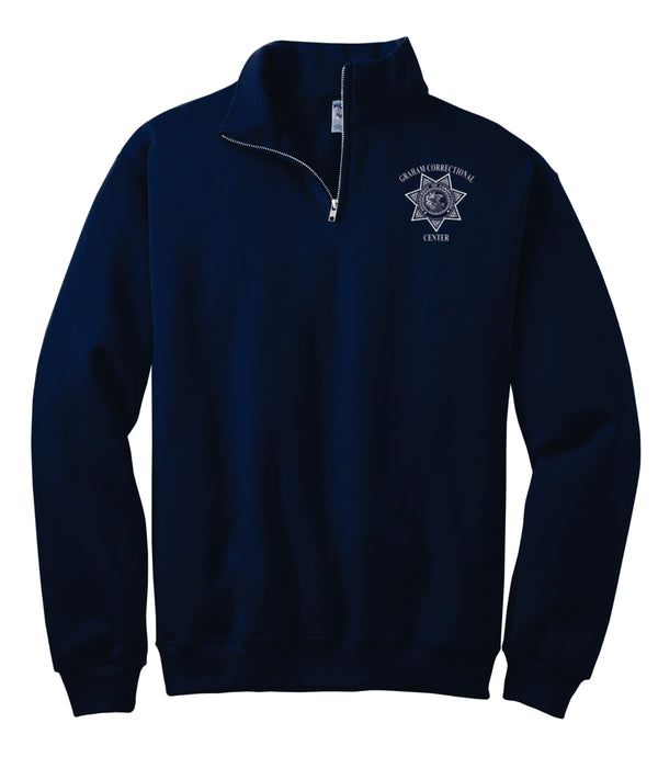 Jerzees 1/4 Zip Cadet Collar Sweatshirt - Graham - 1