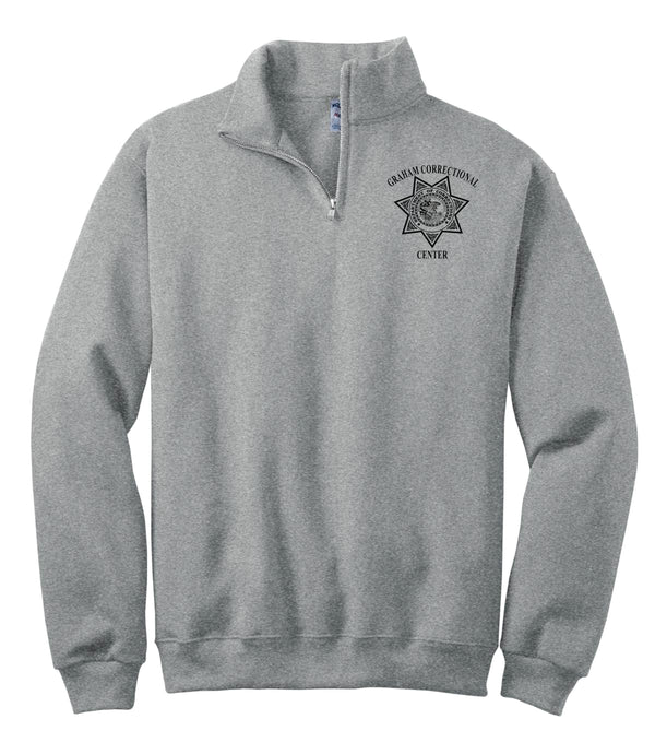 Jerzees 1/4 Zip Cadet Collar Sweatshirt - Graham - 1