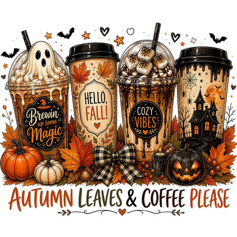 Autumn Leaves & Coffee- P&C Hoodie
