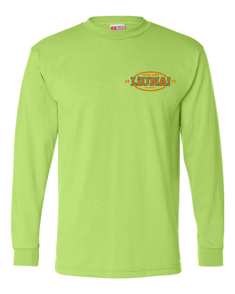 Local 1084- Long Sleeve- Safety Green- (1715)