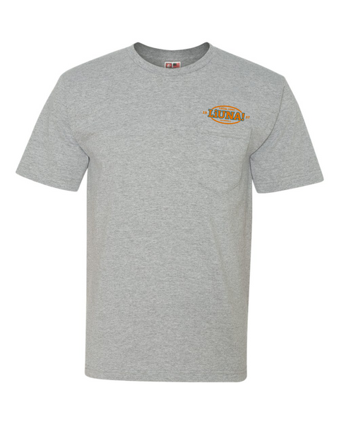 Buy dark-ash Local 1084- T-Shirt/Pocket-  100% Cotton- (5070)