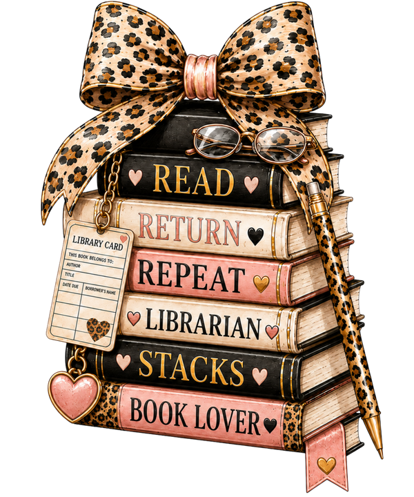 Books(Bow)- Comfort Color T-Shirt - 1
