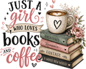 Books & Coffee- Comfort Color T-Shirt - 1