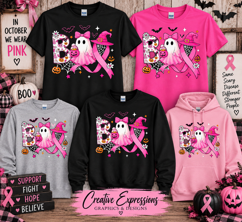 Breast Cancer- Pink Ribbon Boo