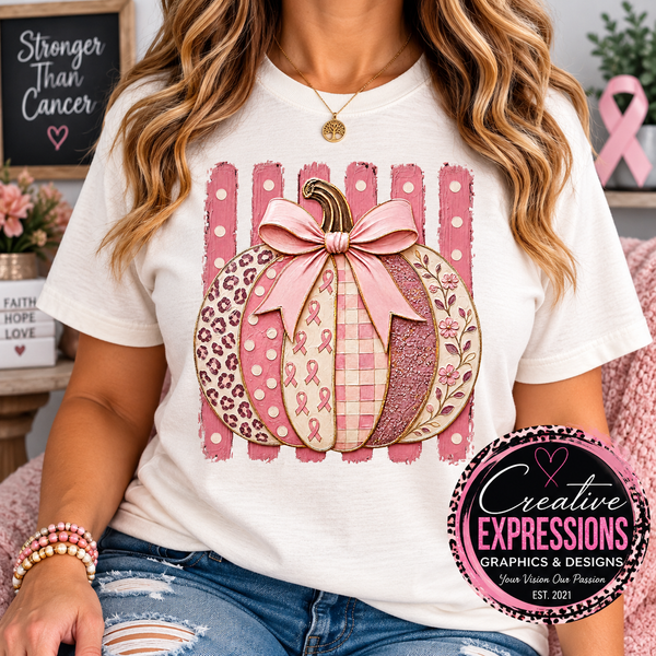 Breast Cancer Pumpkin - 1