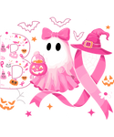 Breast Cancer- Pink Ribbon Boo - 2