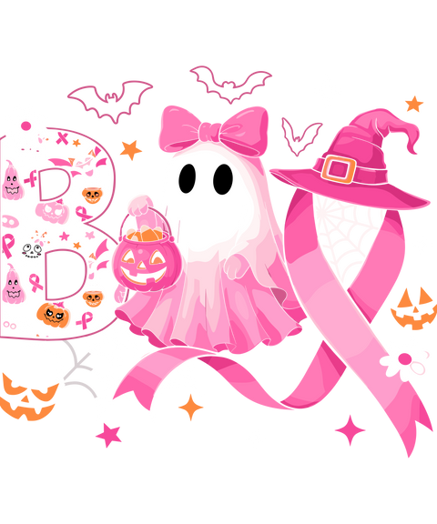 Breast Cancer- Pink Ribbon Boo - 0