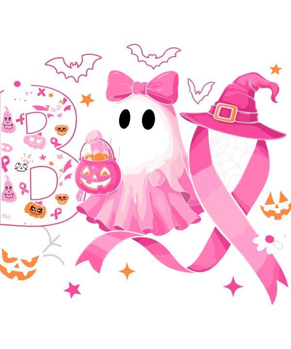 Breast Cancer- Pink Ribbon Boo - 2