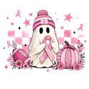 Breast Cancer- Pink Ribbon Ghost - 2