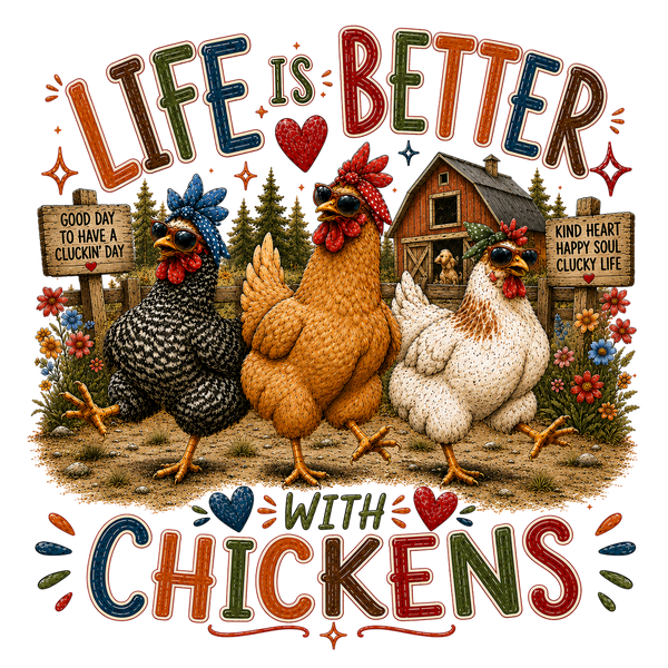 Better with Chicken- Comfort Color (LT) Crewneck - 1