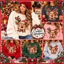 Christmas Plaid Reindeer - 1
