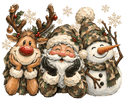 Christmas Camo Trio - 2