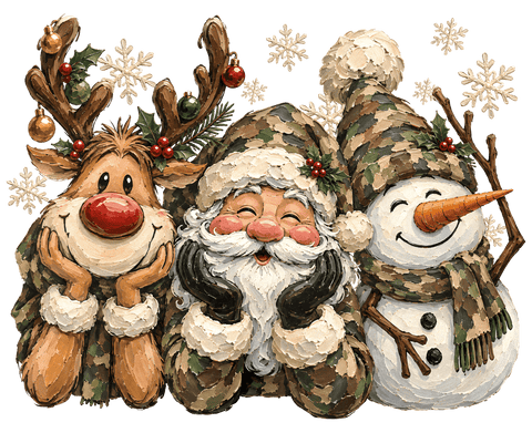 Christmas Camo Trio - 0