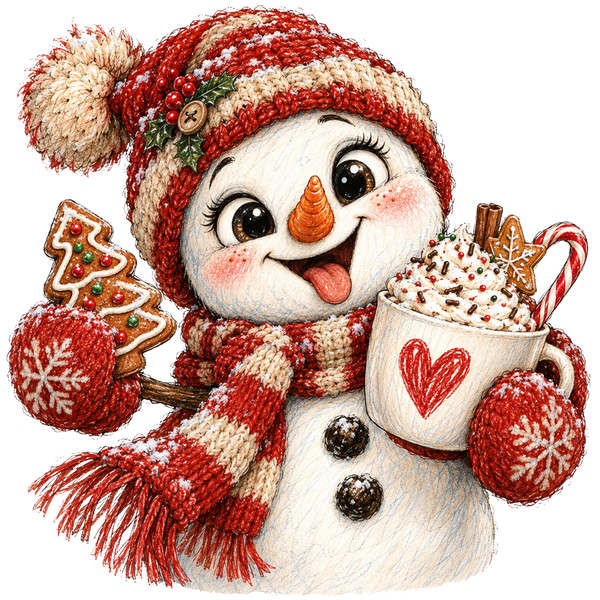 Christmas Cocoa Snowman - 2
