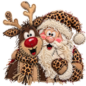 Christmas Leopard Santa - 2