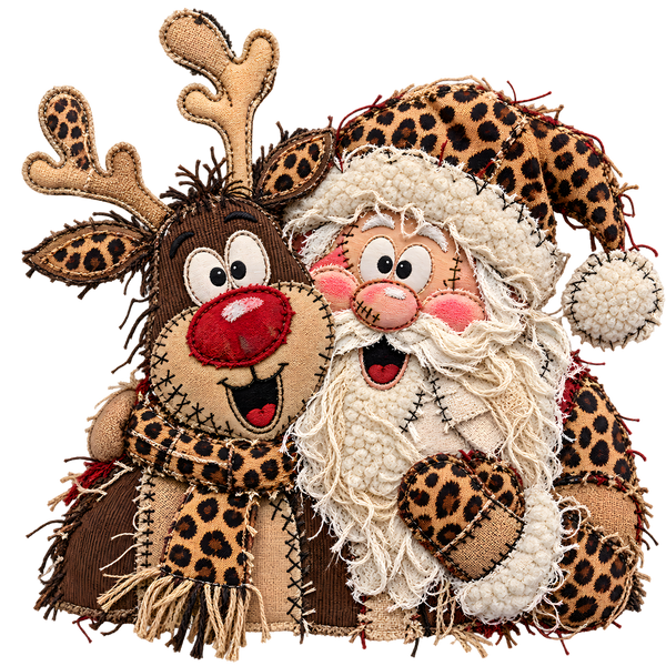 Christmas Leopard Santa - 2