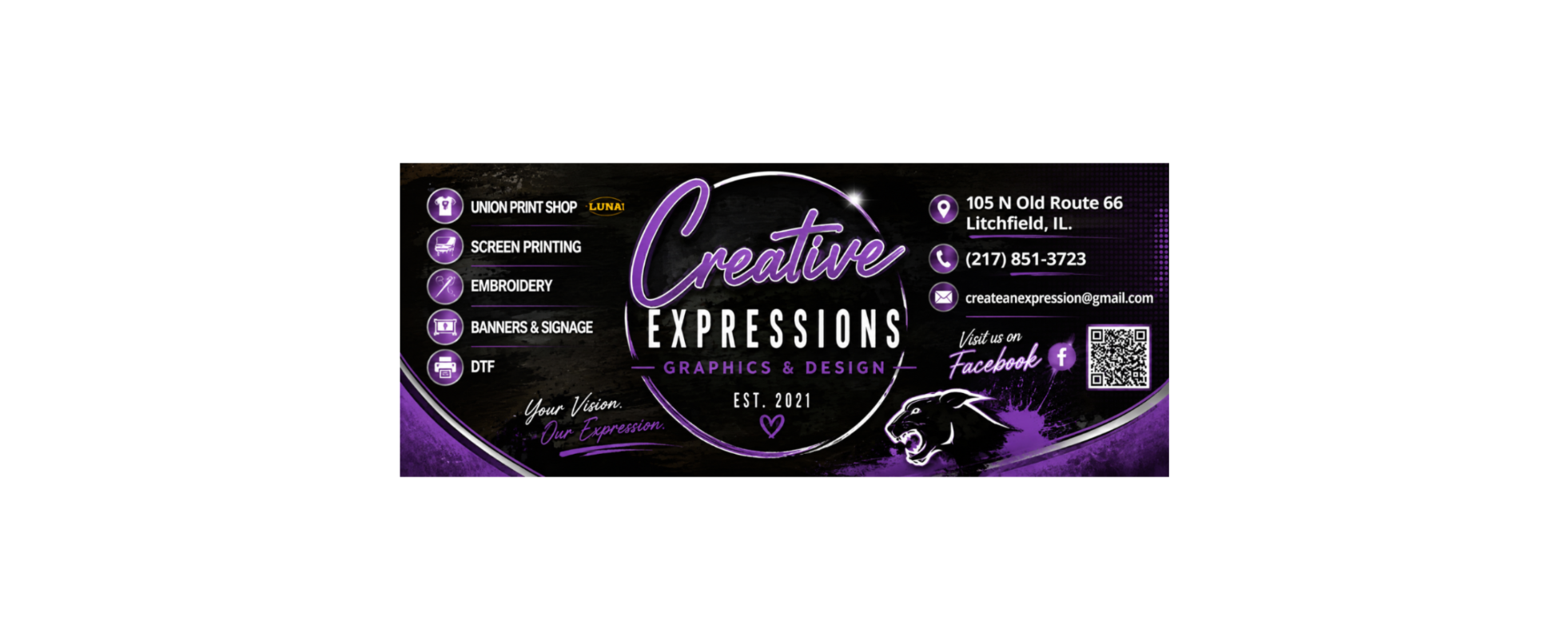 Creative expressions banner