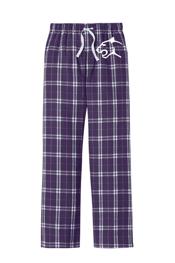 Panther Head(White)-District® Flannel Plaid Pant - 1
