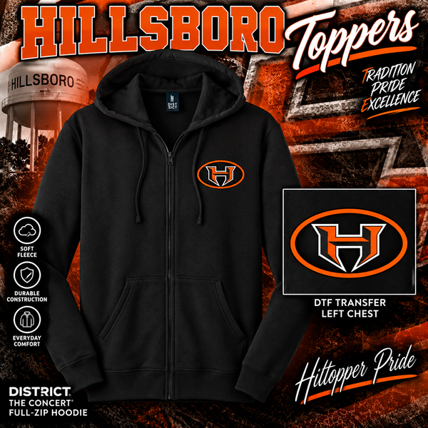 Hillsboro Toppers Full-Zip Hoodie - 1