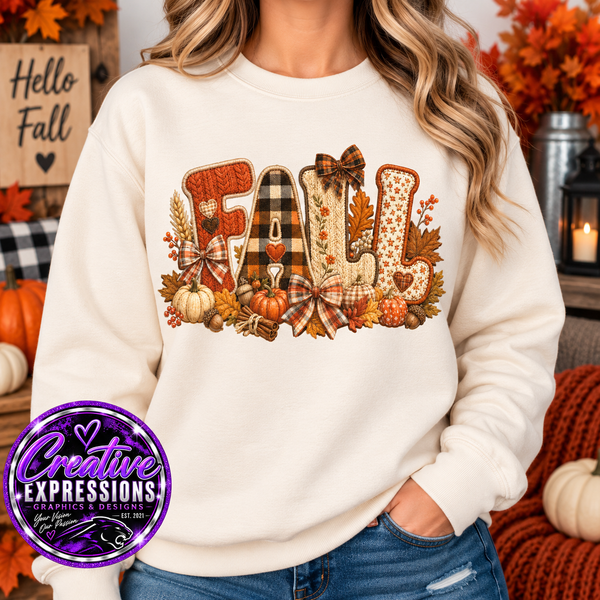 Fall Patchwork- Pumpkin - 1