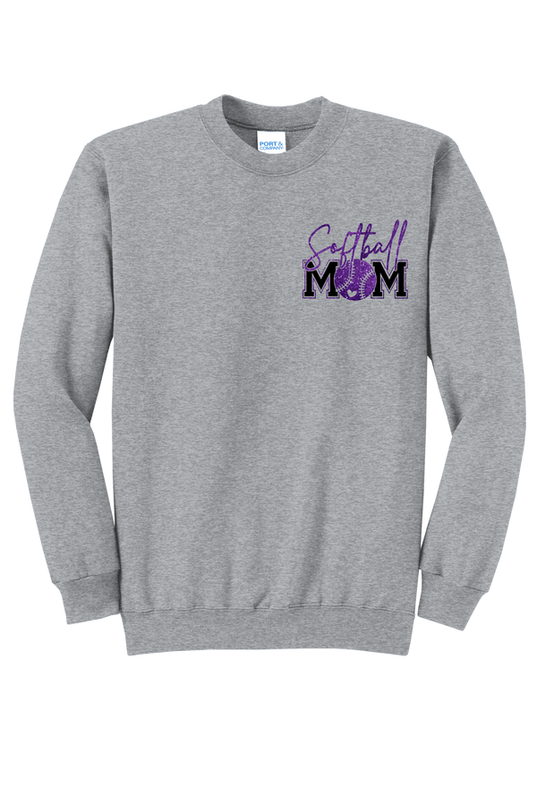 Softball Mom- P&C Crewneck - 4