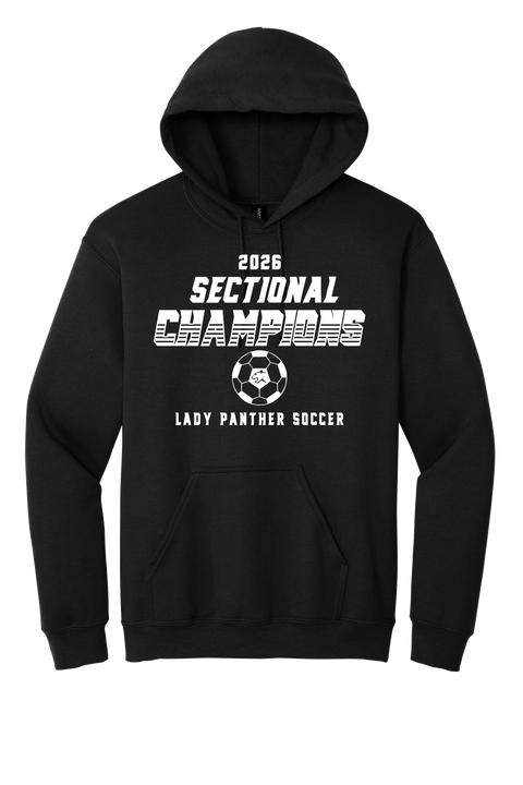 Hoodie- Sectional Champs- LHS Lady Soccerr - 0