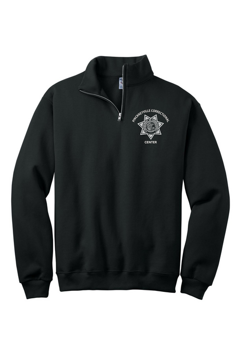 Pinckneyville- Jerzee 1/4 Zip Cadet Collar Sweatshirt