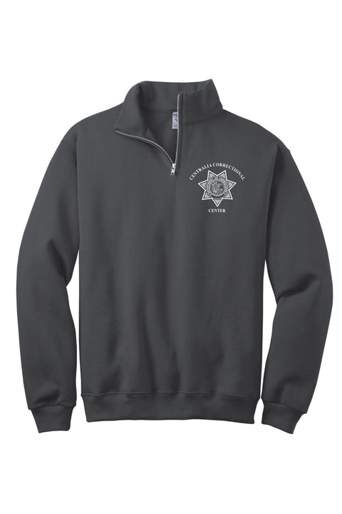 Buy black Centralia- Jerzees 1/4 Zip Cadet Collar Sweatshirt