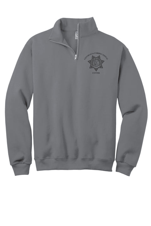 Buy charcoal-grey Centralia- Jerzees 1/4 Zip Cadet Collar Sweatshirt