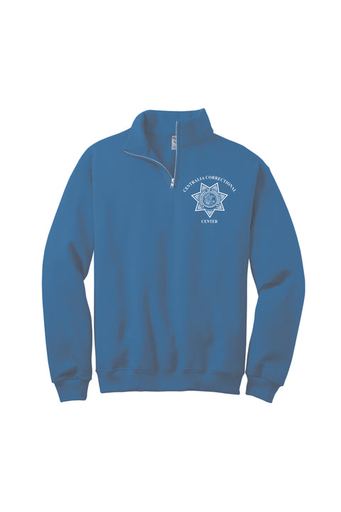 Buy royal Centralia- Jerzees 1/4 Zip Cadet Collar Sweatshirt