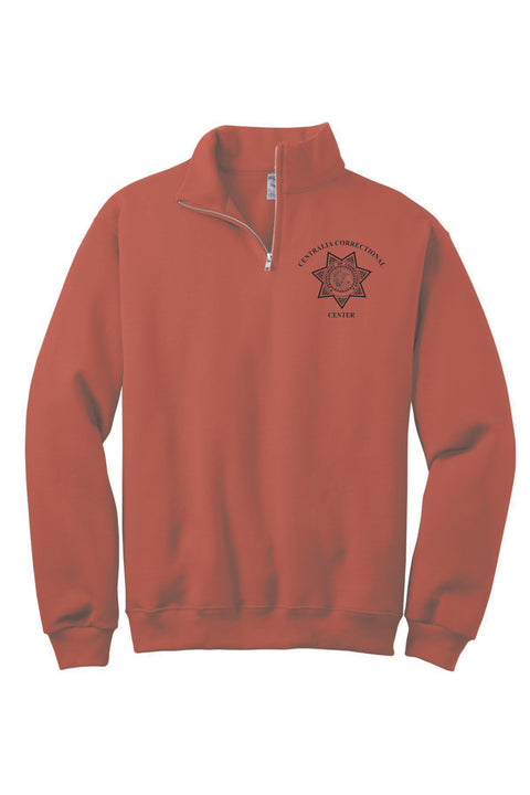 Buy true-red Centralia- Jerzees 1/4 Zip Cadet Collar Sweatshirt