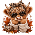 Leopard Highland Cow - 2