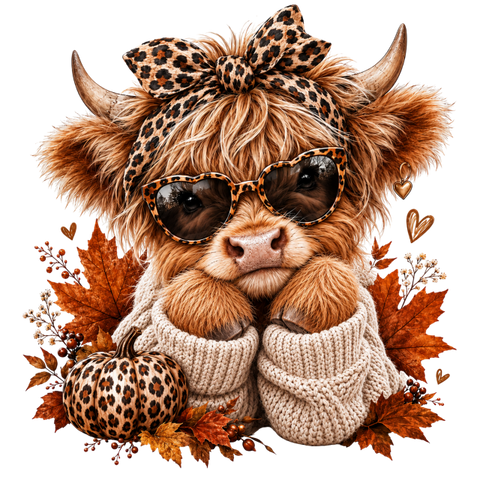 Leopard Highland Cow - 0