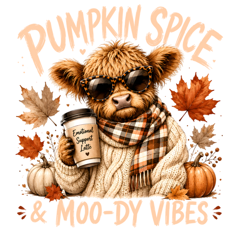 Pumpkin Spice-Moo-Dy Vibes - 0