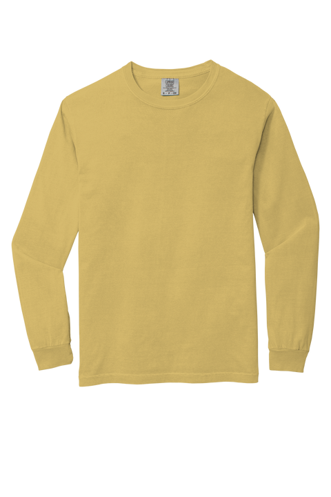 Buy mustard Book Lover(FALL)- Comfort Color Long Sleeve