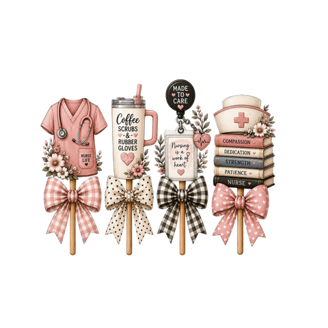 Nurse Candy Stick- Comfort Color Hoodie