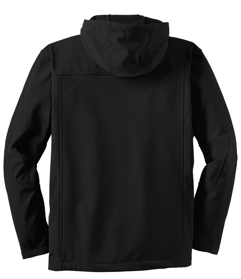 Graham- Port Authority Textured Hooded Soft Shell Jacket - 0