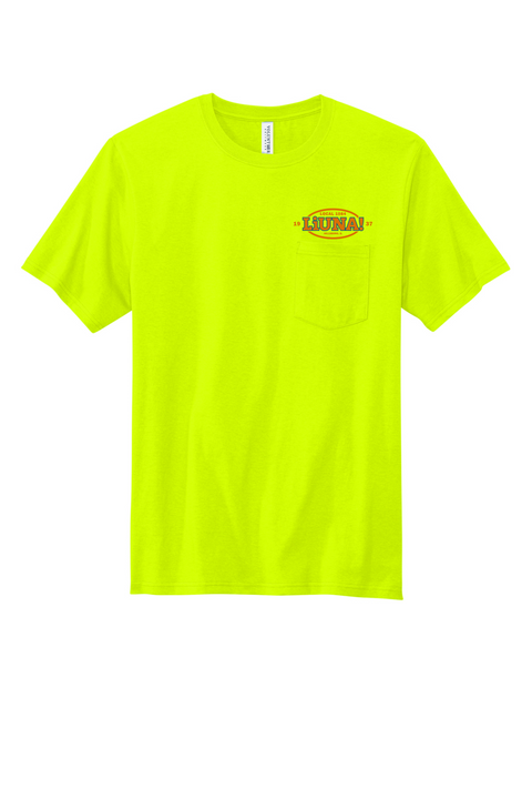 Local 1084- T-Shirt - Pocket- Safety Green