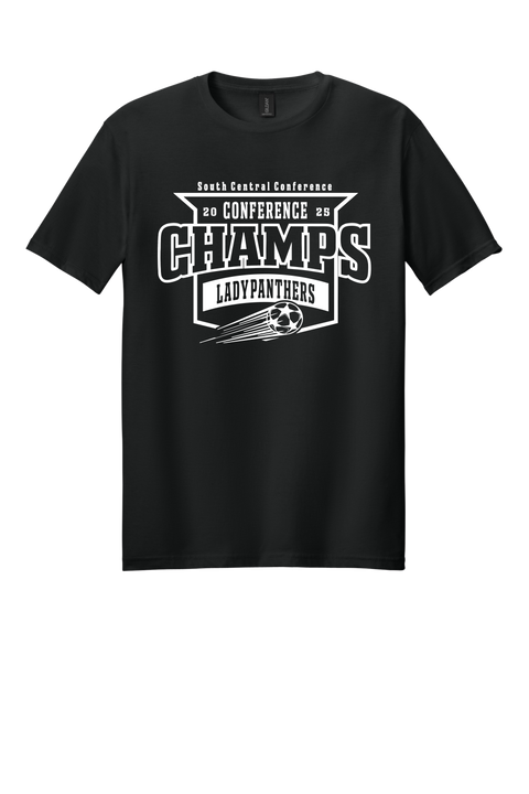 Buy black T-Shirt- LHS Lady Soccer Champs