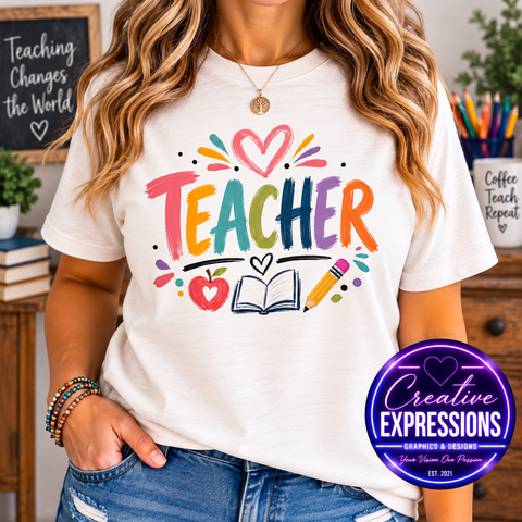 Teacher- Colorful
