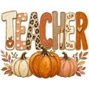 Teacher(Pumpkin)- Comfort Color T-Shirt - 1