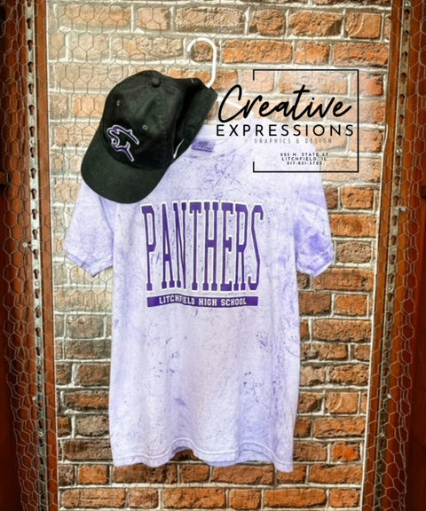 Tye Dye Panthers-T-Shirt