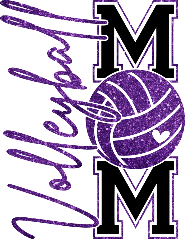 Volleyball Mom- Comfort Color (LT) Hoodie - 2