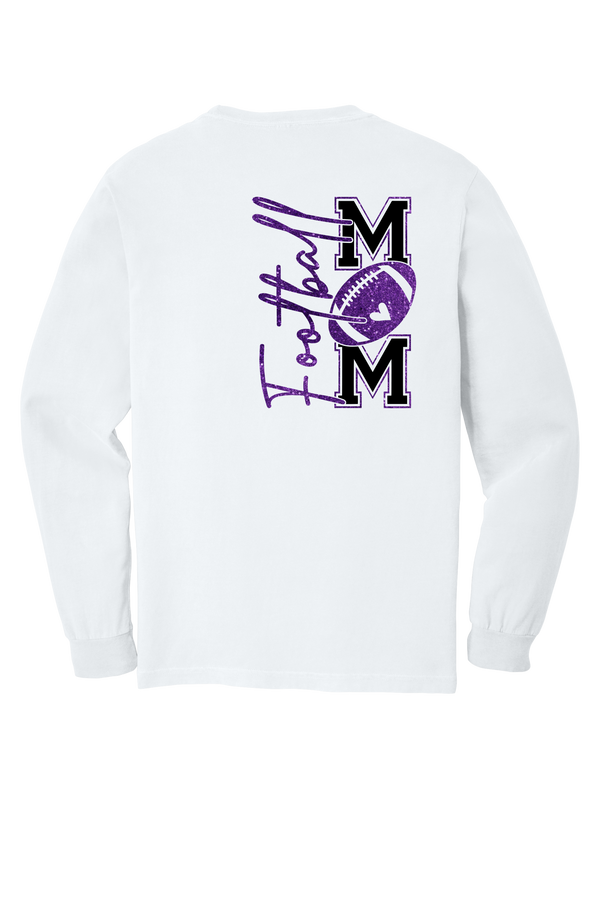 Football Mom- Comfort Color Long Sleeve - 4