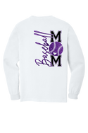 Baseball Mom- Comfort Color Long Sleeve - 4