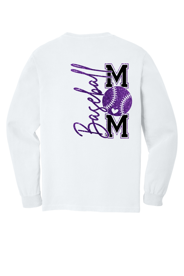 Baseball Mom- Comfort Color Long Sleeve - 4