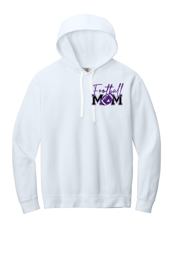 Football Mom- Comfort Color (LT) Hoodie - 3