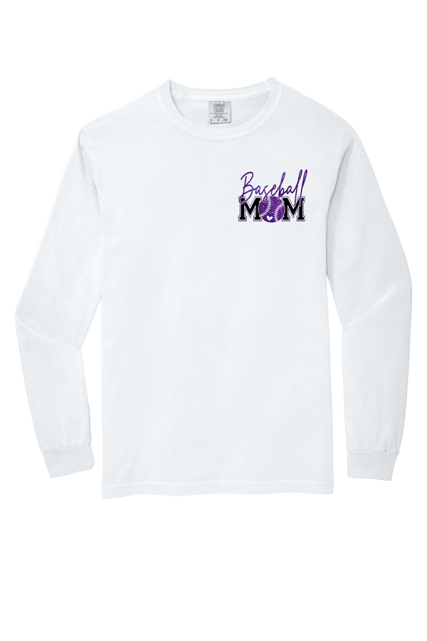Baseball Mom- Comfort Color Long Sleeve - 3